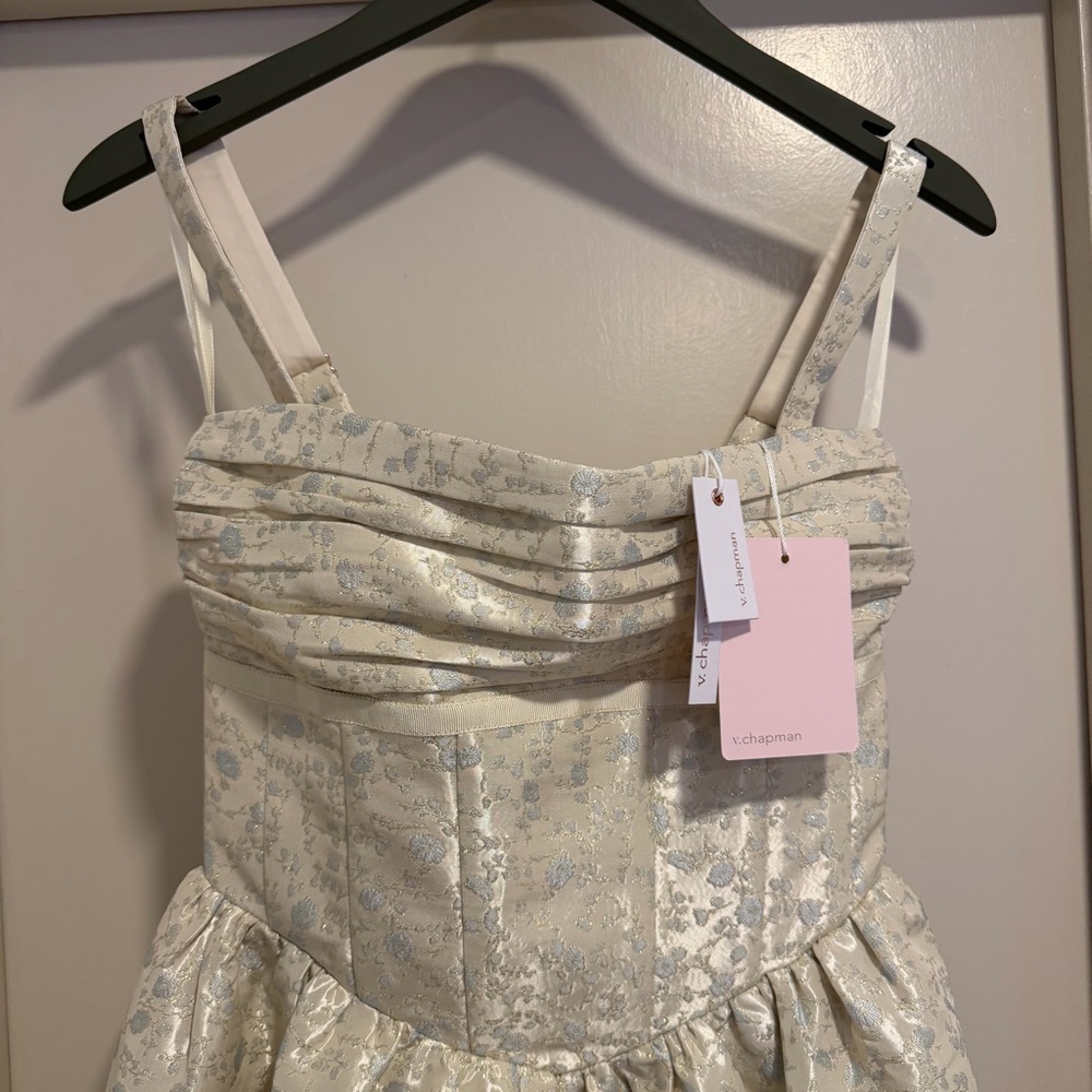 V. Chapman The Ava Dress in Light Blue Duchess Size 2 NEW! New with tags! - Picture 5 of 15